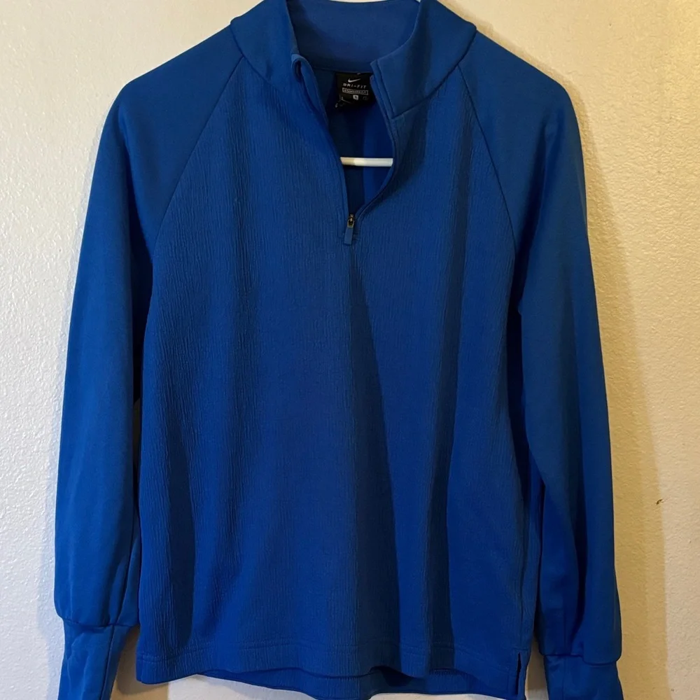 Nike Blue Dri-FIT Performance Sweater, Size S